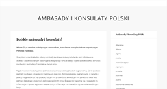 Desktop Screenshot of ambasadyikonsulaty.pl